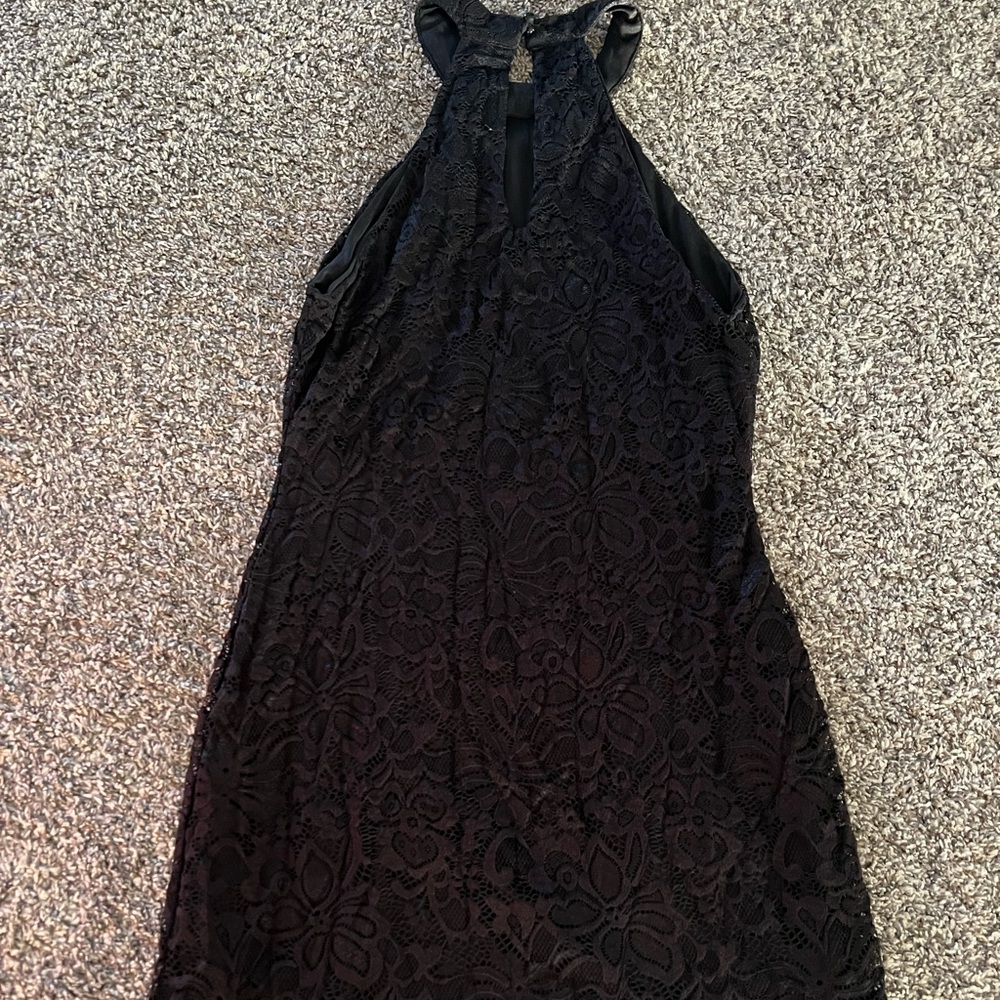 Black midi dress sz large charlotte russe